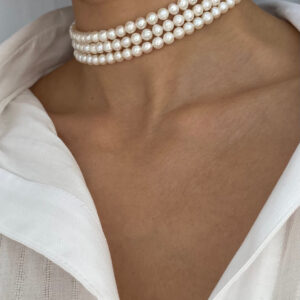 3 ROW FRESHWATER PEARL CHOKER