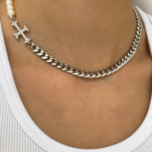 THE ADAMAS PEARL CHAIN CHOKER