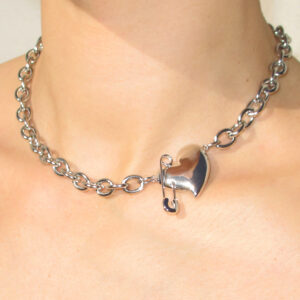 PIN THROUGH MY HEART CHAIN CHOKER