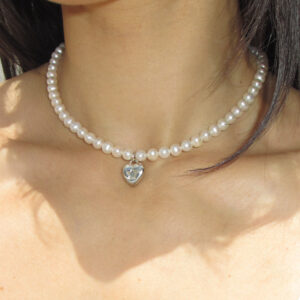 MINI STAR HEART PEARL CHOKER