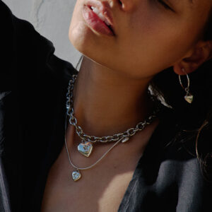 MINI STAR HEART SNAKE CHAIN 925 sterling silver