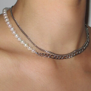 THE DUPLUS FRESHWATER PEARL FIGARO CHOKER
