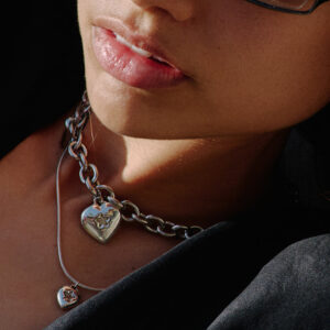 THE STAR HEART CHAIN CHOKER