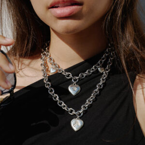 THE STAR MULTI HEART CHAIN CHOKER