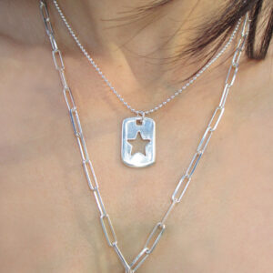 STAR TAG CHAIN 925 sterling silver