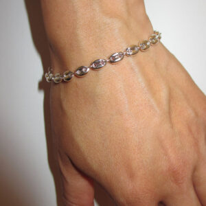 THE STERLING SILVER COFFEE BEAN BRACELET