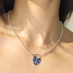 SWEETIE HEART BALL CHAIN 925 sterling silver