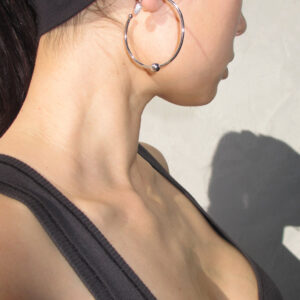 THE PIERCED XXL HOOPS 925 sterling silver